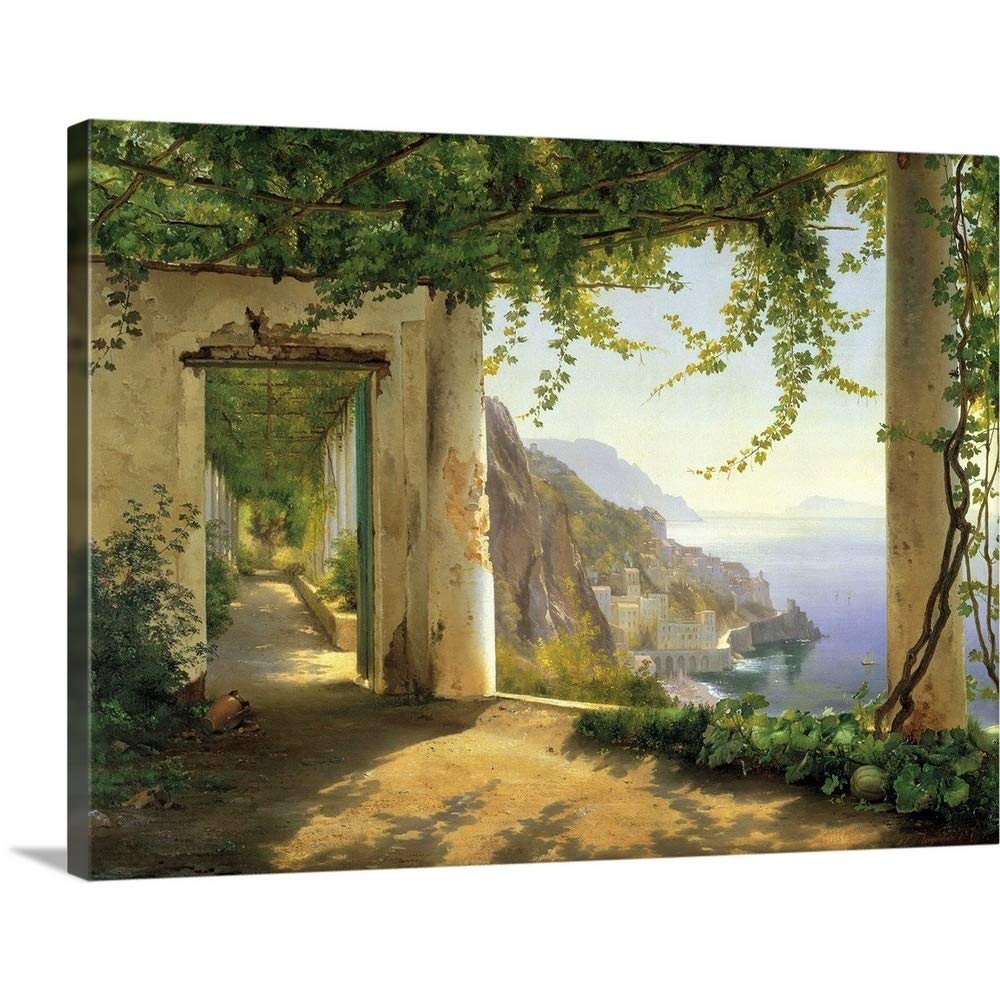 Amazon.com: CANVAS ON DEMAND View to the Amalfi Coast Canvas Wall